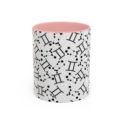 Accent Coffee Mug with the Gemini sign (11, 15oz)