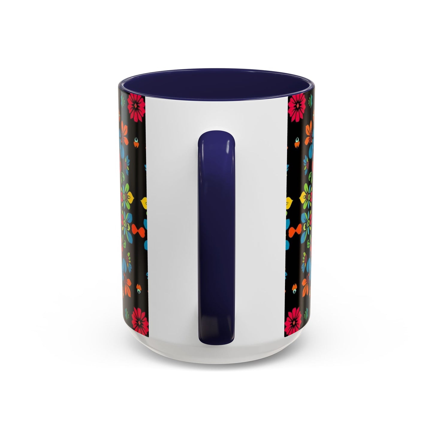 Accent Coffee Mug, Zodiac. Virgo, Flower Pattern, (11, 15oz)