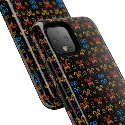 Tough Cases, Aries, Zodiac v1, Metal Pattern