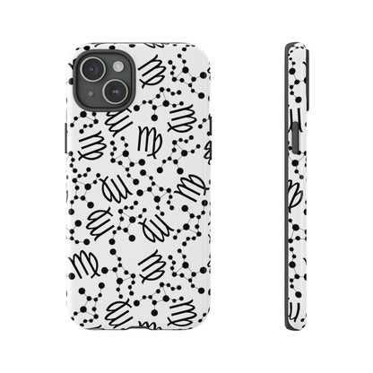 Tough Cases with the Virgo Zodiac sign for iPhone, Samsung Galaxy, and Google Pixel devices