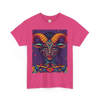 Unisex Heavy Cotton T-Shirt, Taurus, Zodiac v3, Sexy Art