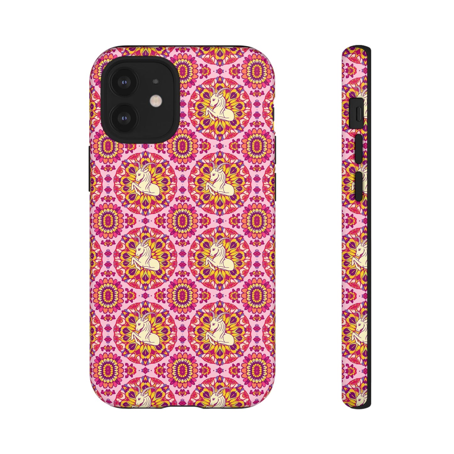 Tough Cases, Capricorn, Zodiac v4, Flower Pattern