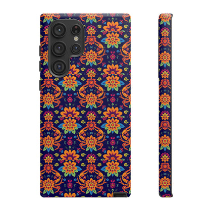 Tough Cases, Cancer, Zodiac, Flower Pattern