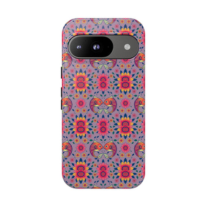 Tough Cases, Pisces, Zodiac v3, Flower Pattern