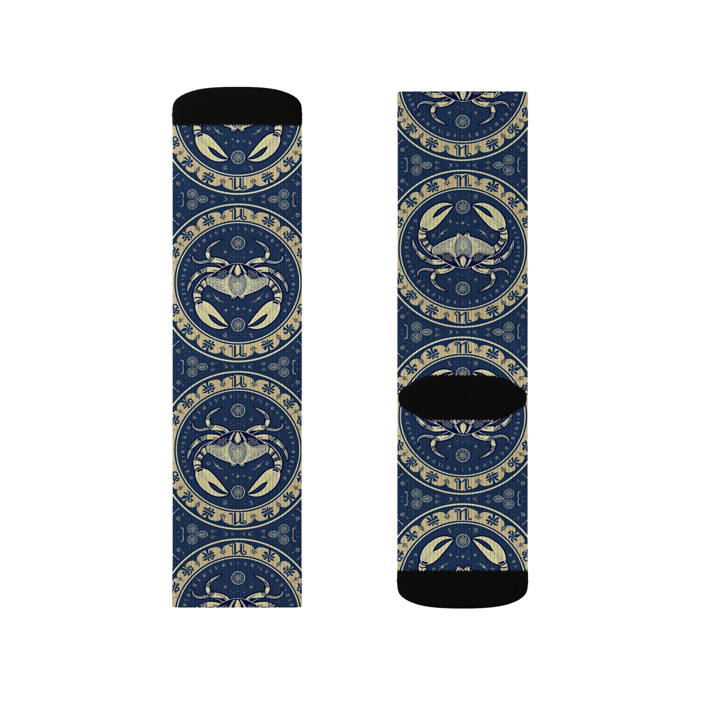 Sublimation Socks, Cancer, Zodiac v1, Pattern
