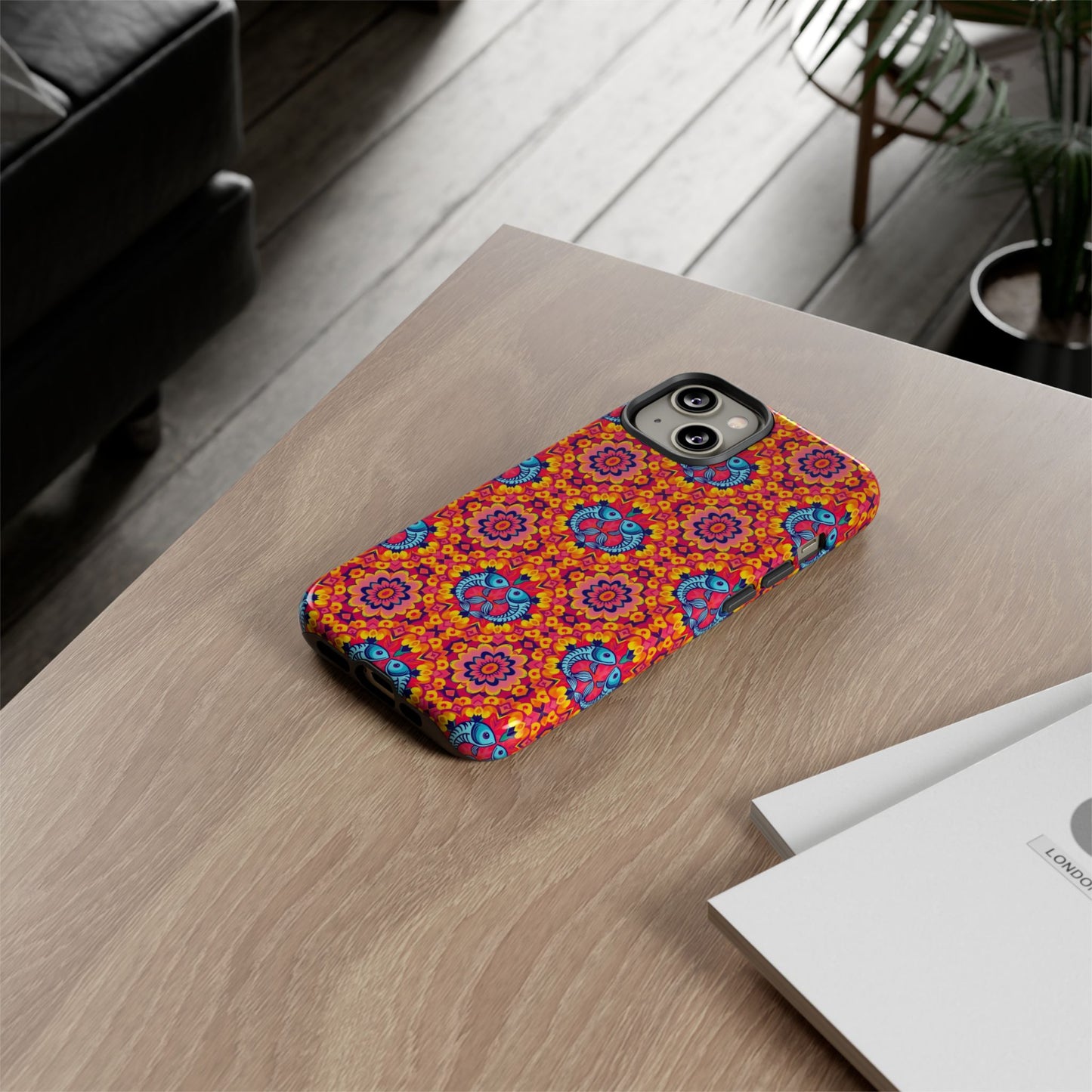 Tough Cases, Pisces, Zodiac v1, Flower Pattern