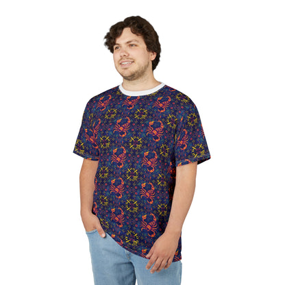 Unisex Cut & Sew T-Shirt, AOP, Scorpio, Zodiac v1, Pattern
