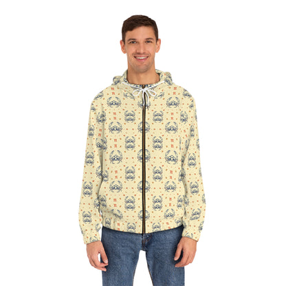 Full-Zip Hoodie (AOP), Cancer, Zodiac v4, Pattern