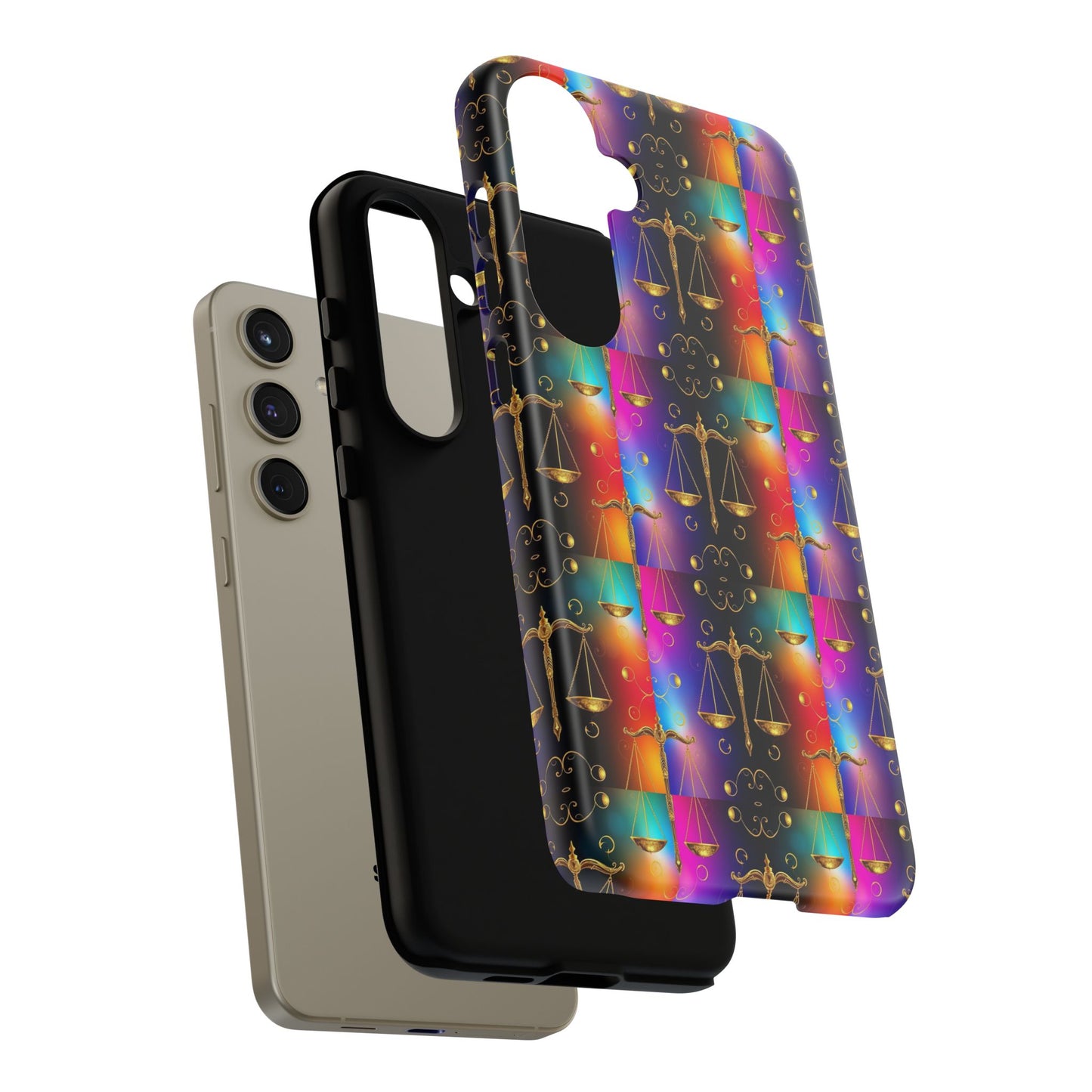Tough Cases, Libra, Zodiac v1, Metal Pattern