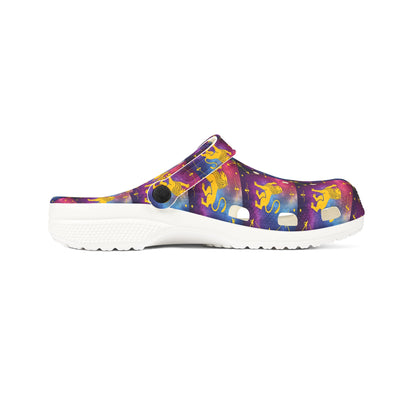 EVA Foam Rubber Shoes, (AOP), Leo, Zodiac v4, Pattern