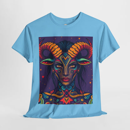 Unisex Heavy Cotton T-Shirt, Taurus, Zodiac v3, Sexy Art
