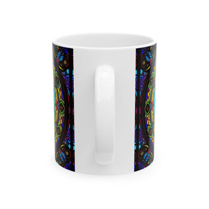 Ceramic Mug, (11oz, 15oz), Ceramic Coffee Mug, AOP, Glass Design v1, Libra Zodiac