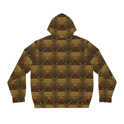 Full-Zip Hoodie (AOP), Scorpio, Zodiac v3, Pattern