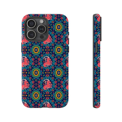 Tough Cases, Capricorn, Zodiac v1, Flower Pattern