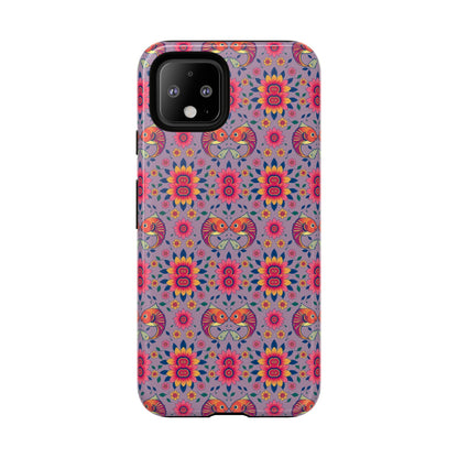 Tough Cases, Pisces, Zodiac v3, Flower Pattern