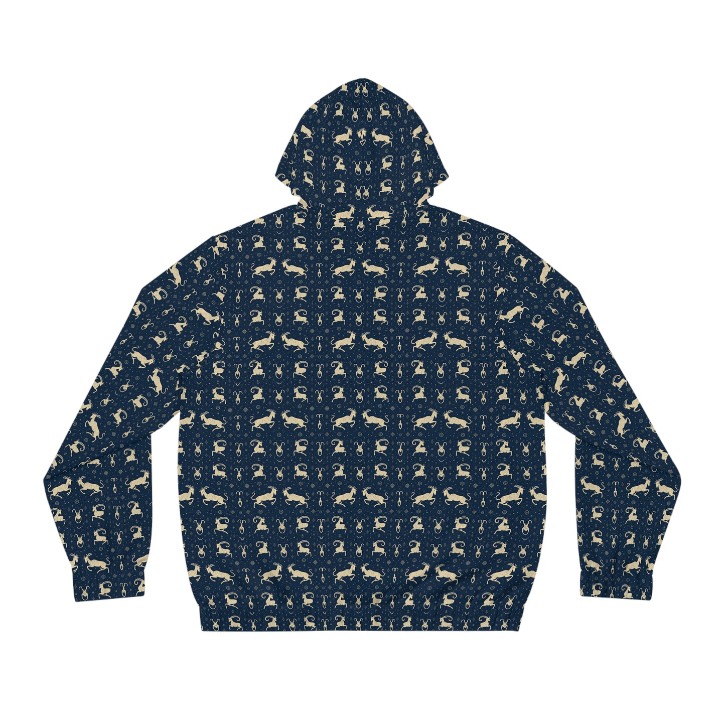 Full-Zip Hoodie (AOP), Capricorn, Zodiac v4, Pattern
