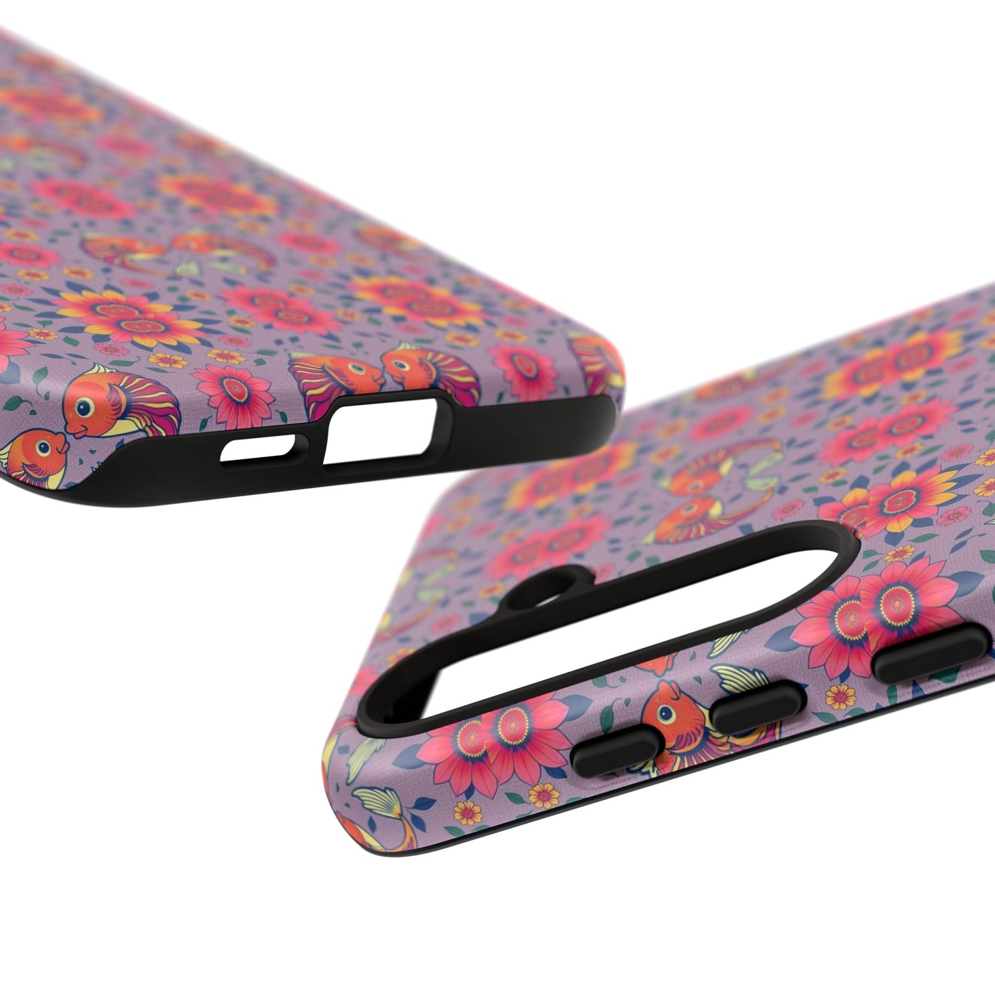 Tough Cases, Pisces, Zodiac v3, Flower Pattern