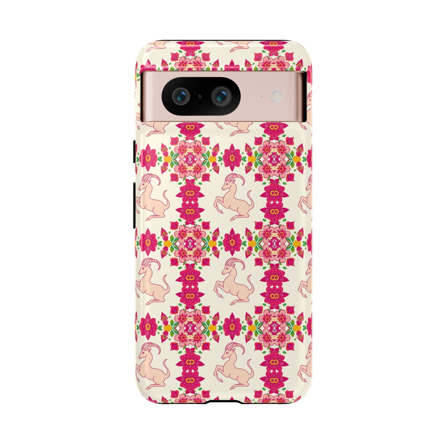 Tough Cases, Capricorn, Zodiac v3, Flower Pattern