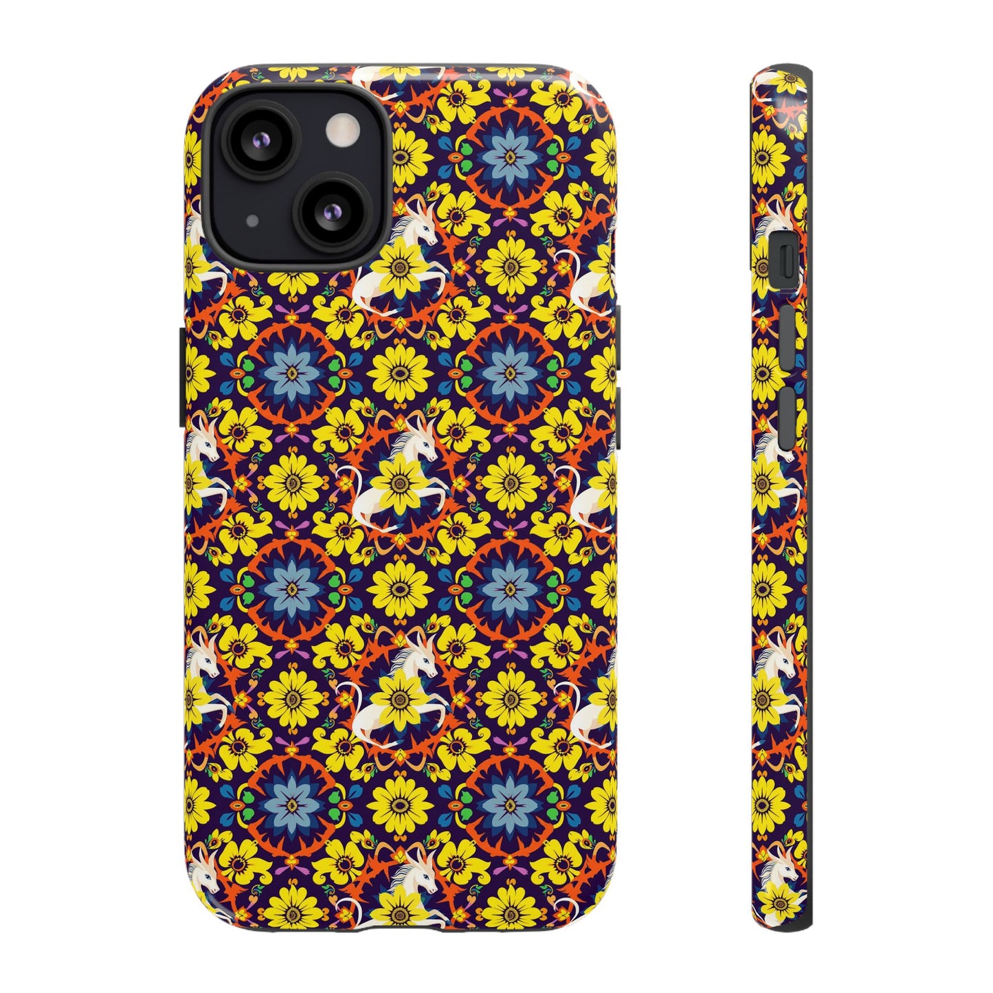 Tough Cases, Aquarius, Zodiac v3, Flower Pattern