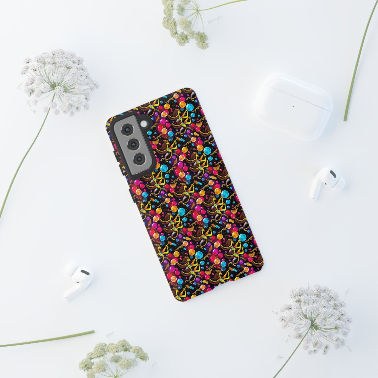 Tough Cases, Sagittarius, Zodiac v1, Bubble Pattern