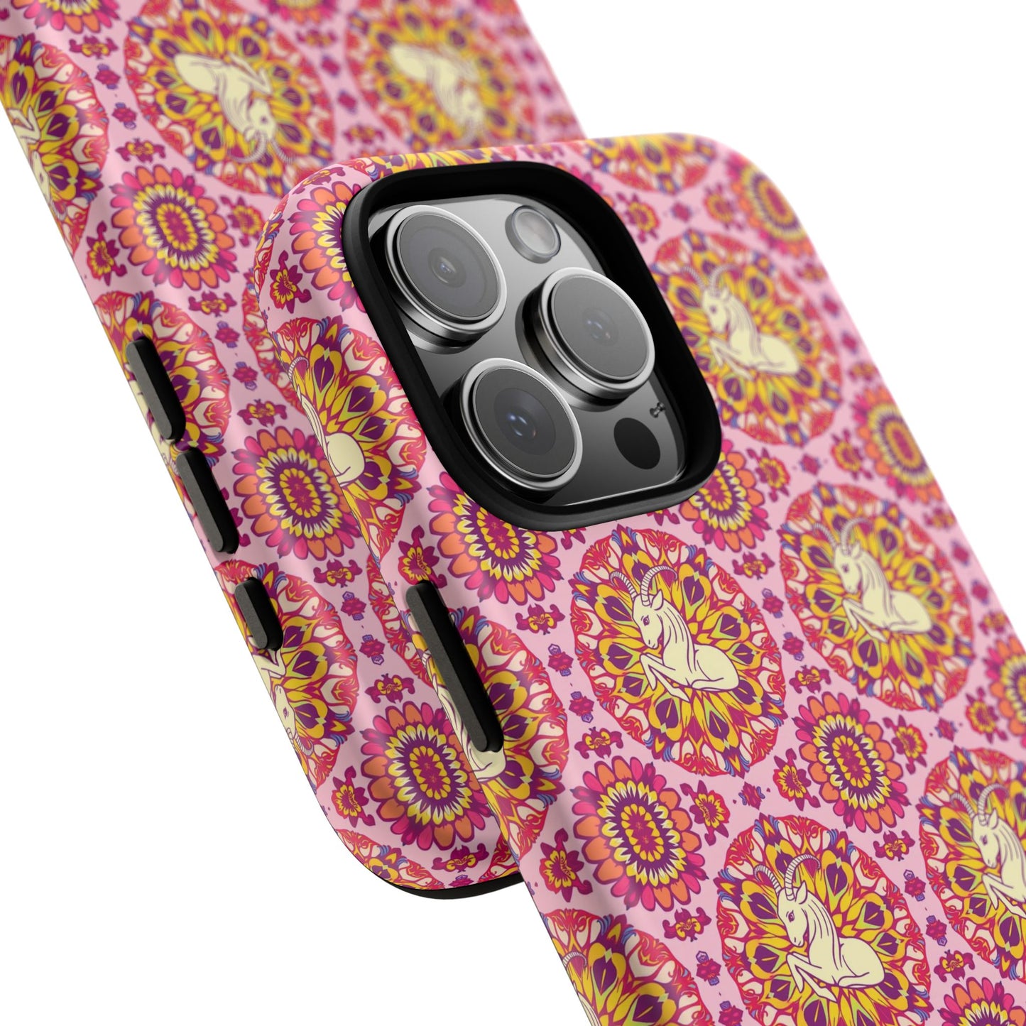 Tough Cases, Capricorn, Zodiac v4, Flower Pattern