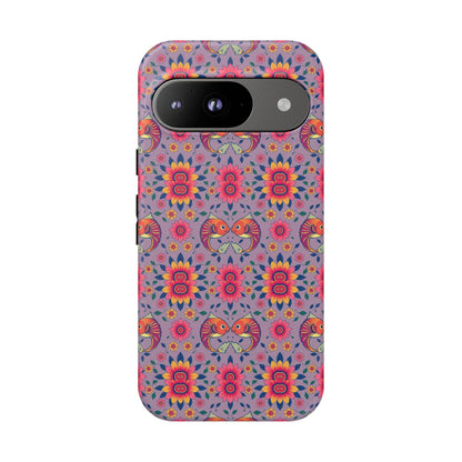 Tough Cases, Pisces, Zodiac v3, Flower Pattern