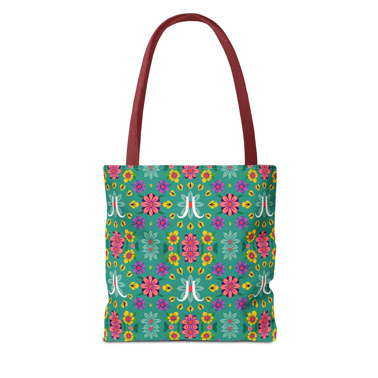 Tote Bag, (AOP), Aquarius, Zodiac v2, Flower Pattern