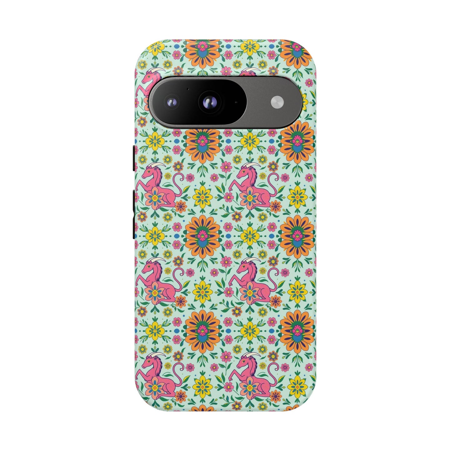 Tough Cases, Aquarius, Zodiac, Flower Pattern
