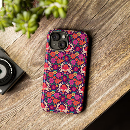 Tough Cases, Cancer, Zodiac v1, Flower Pattern