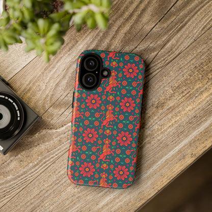Tough Cases, Leo, Zodiac v2, Flower Pattern