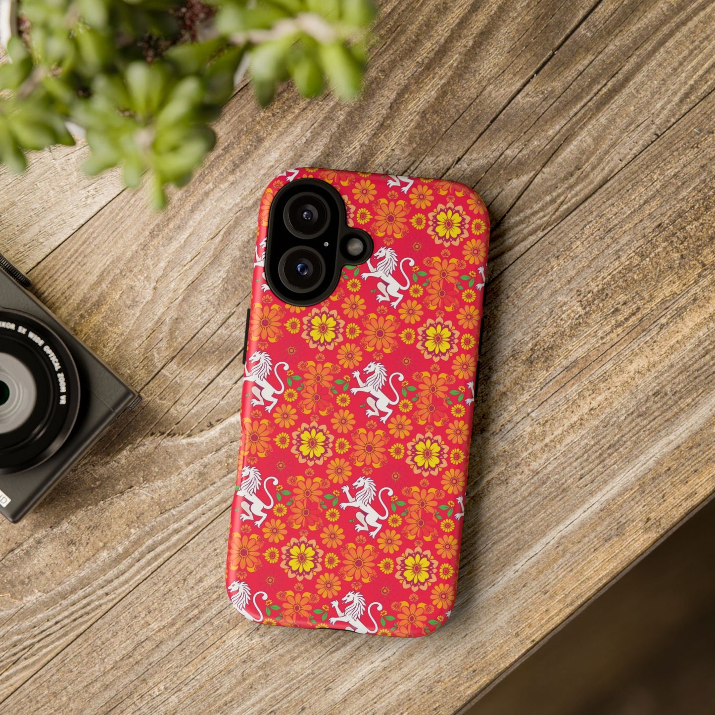 Tough Cases, Leo, Zodiac v4, Flower Pattern