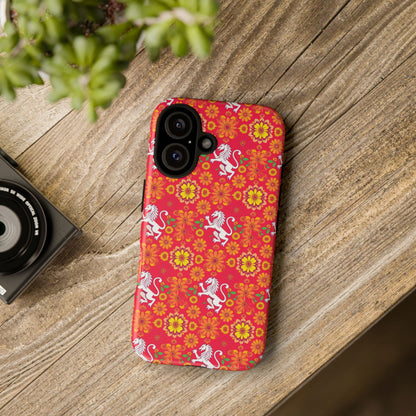 Tough Cases, Leo, Zodiac v4, Flower Pattern