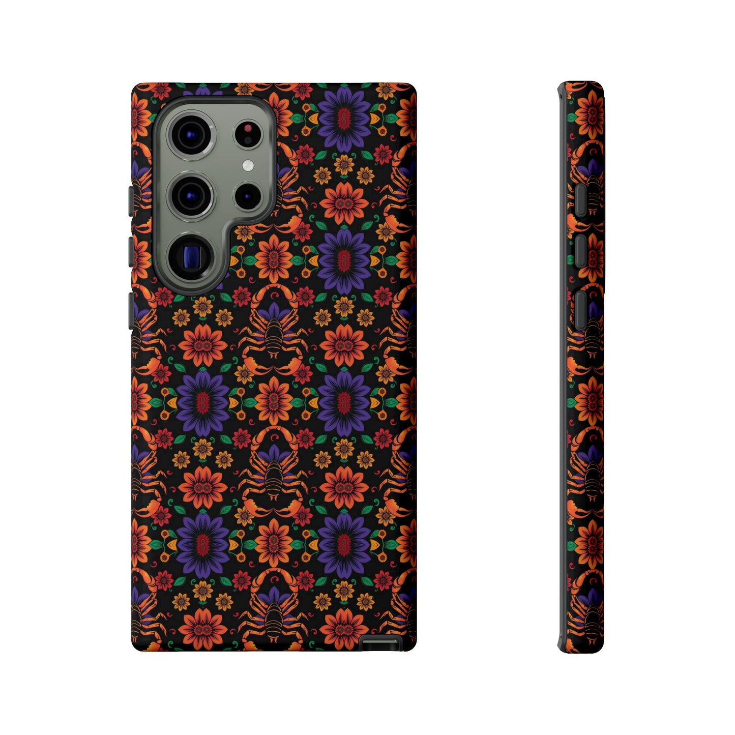 Tough Cases, Scorpio, Zodiac, Flower Pattern