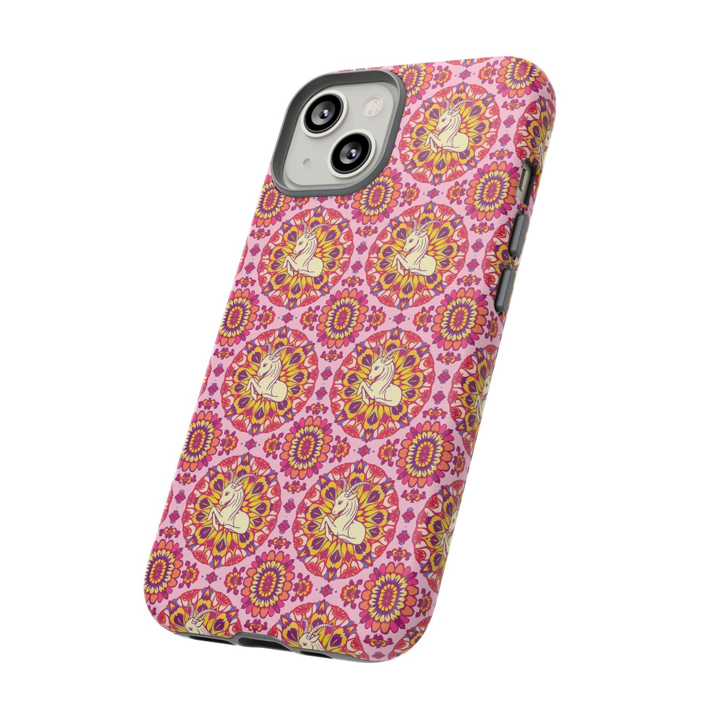 Tough Cases, Capricorn, Zodiac v4, Flower Pattern