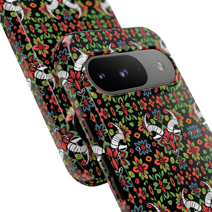 Tough Cases, Taurus, Zodiac v2, Flower Pattern