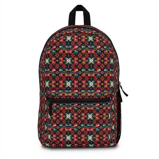 Backpack, Pisces, Zodiac v1, Shapes Pattern