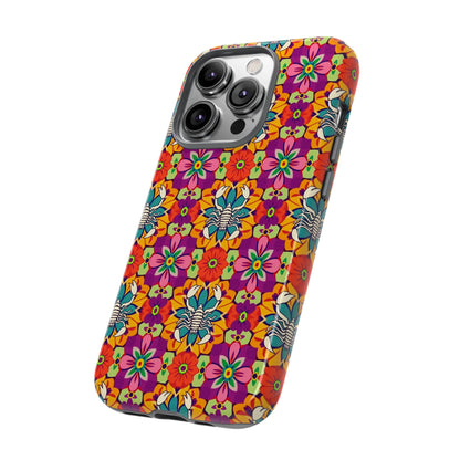 Tough Cases, Scorpio, Zodiac v3, Flower Pattern