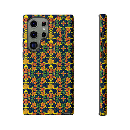 Tough Cases, Libra, Zodiac v3, Flower Pattern