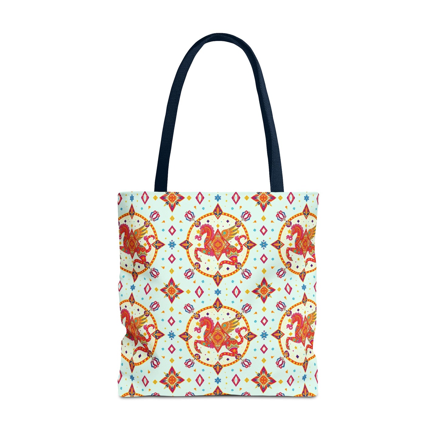 Tote Bag (AOP), Aquarius, Zodiac v1, Jewel Pattern
