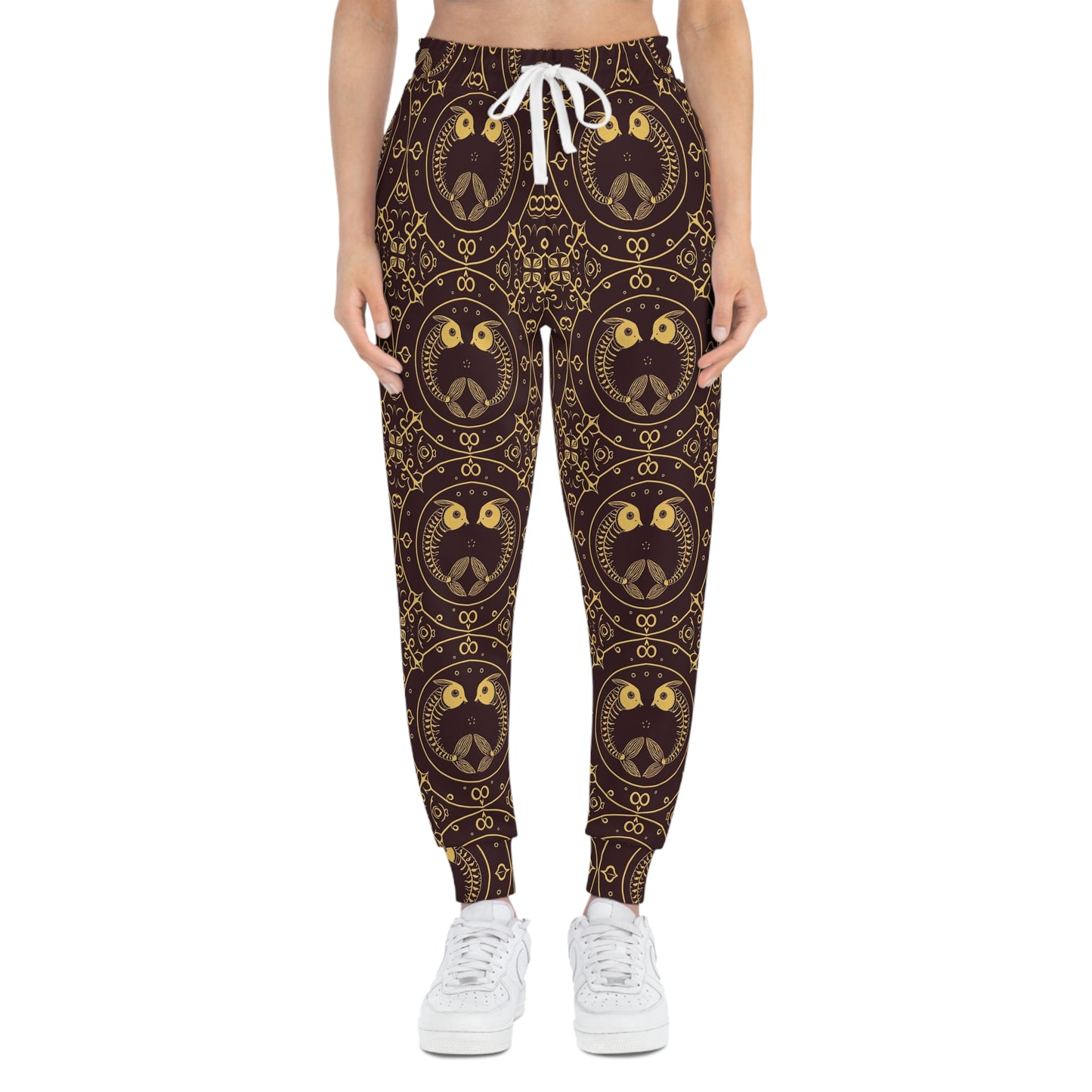 Athletic Joggers, Zodiac Design, Pattern v1, Pisces, AOP