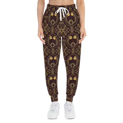 Athletic Joggers, Zodiac Design, Pattern v1, Pisces, AOP