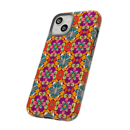 Tough Cases, Scorpio, Zodiac v3, Flower Pattern