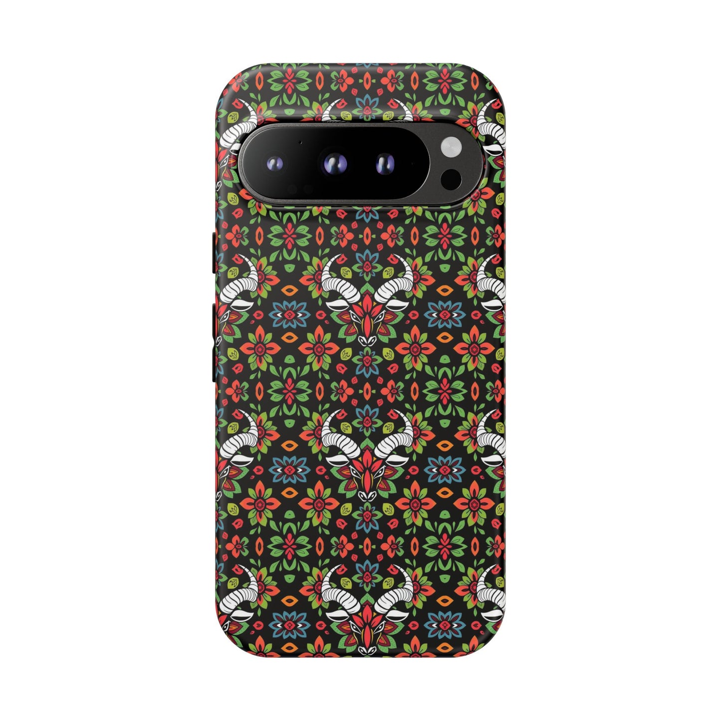 Tough Cases, Taurus, Zodiac v2, Flower Pattern