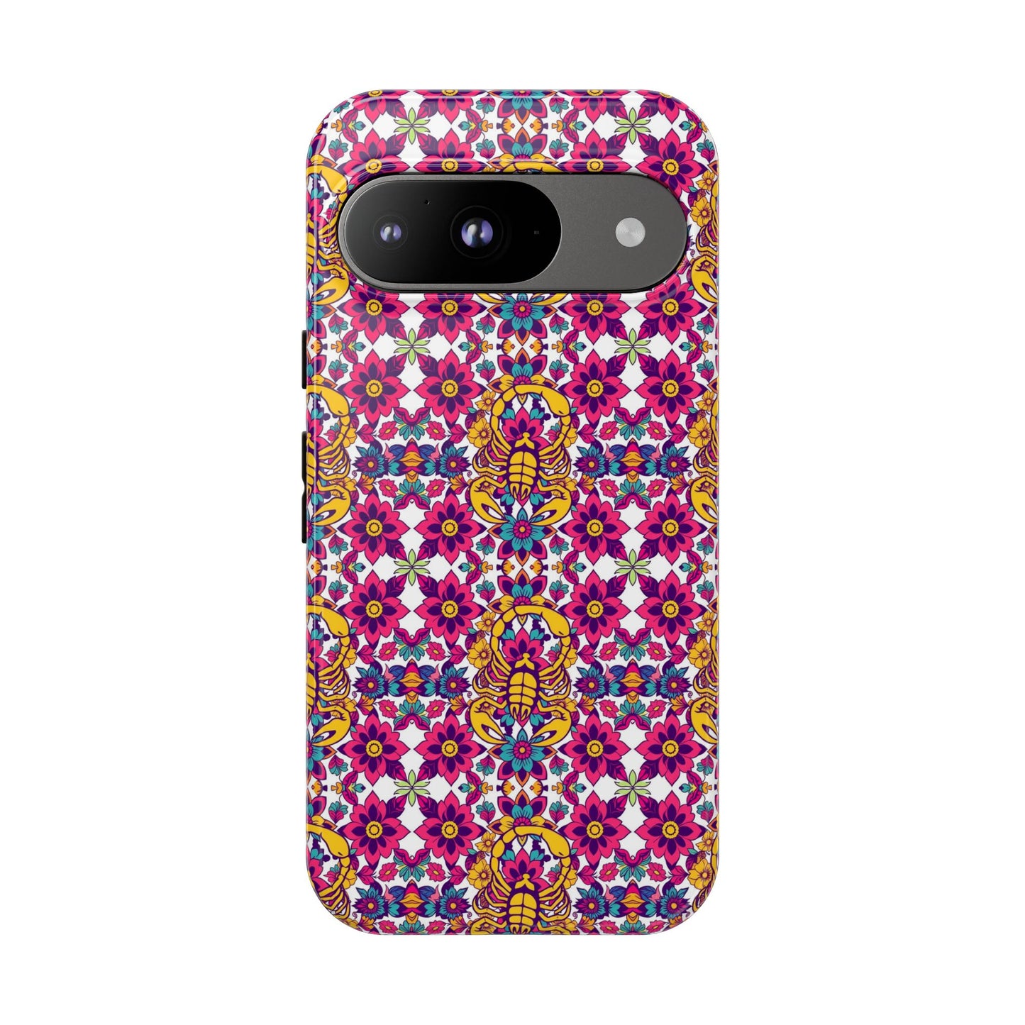 Tough Cases, Scorpio, Zodiac v2, Flower Pattern
