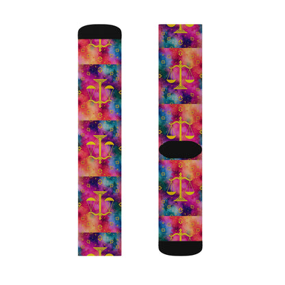 Sublimation Socks, Libra, Zodiac v3, Pattern