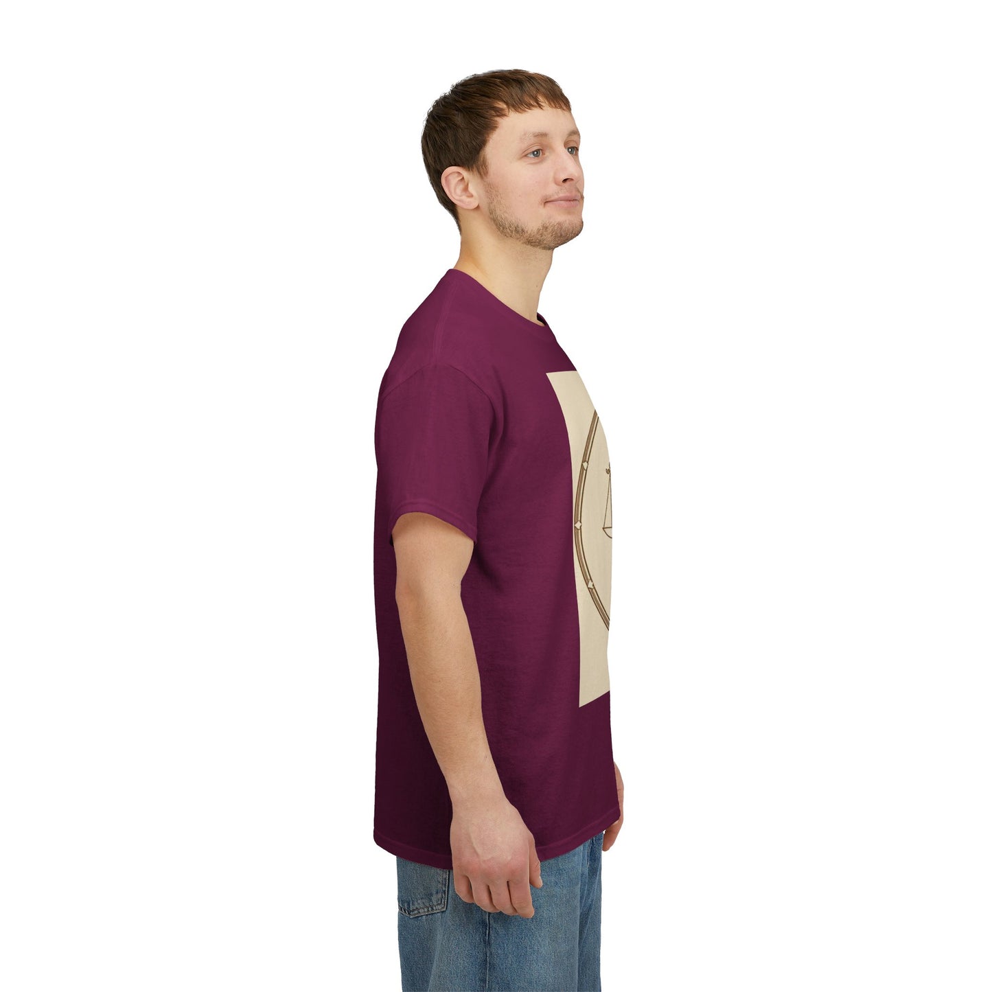Unisex Heavy Cotton T-Shirt, Libra Goddess v1, Zodiac Design