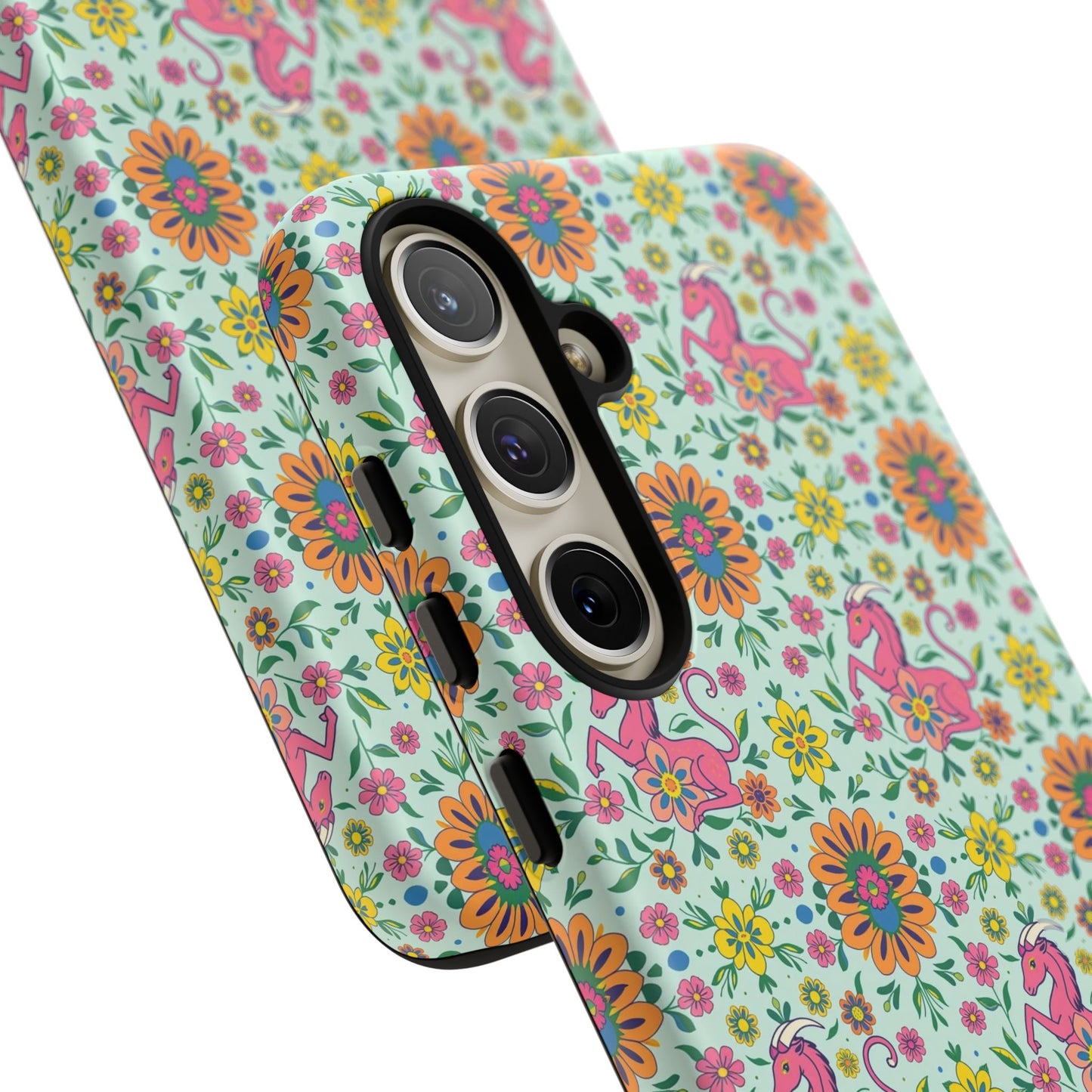 Tough Cases, Aquarius, Zodiac, Flower Pattern