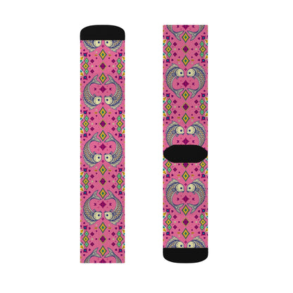 Sublimation Socks, Pisces, Zodiac v1, Jewel Pattern