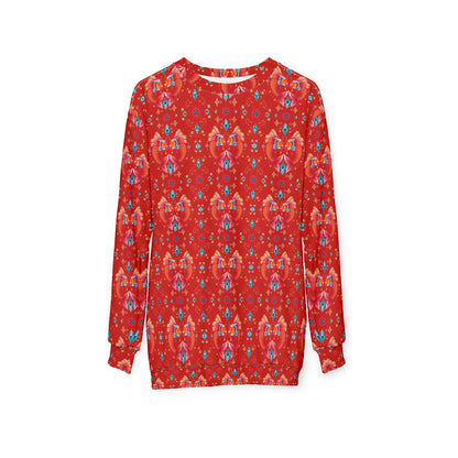 Unisex Sweatshirt (AOP), Pisces, Zodiac, Jewel Pattern