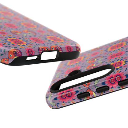 Tough Cases, Pisces, Zodiac v3, Flower Pattern